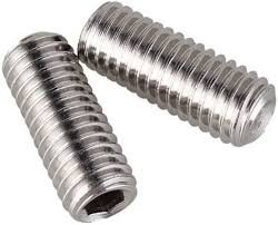 12 x 30mm Hex Stainless Steel Setscrews 100pcs.