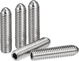 6 x 25mm Hex Stainless Steel Setscrews 100pcs.